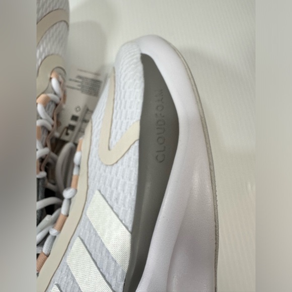 NWOB Adidas Alphabounce+ Running Womens Shoe White/Grey/Quartz HP6147 Sneakers - Picture 13 of 16